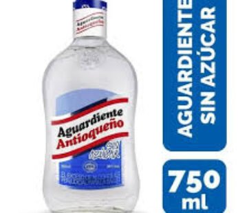 Aguardiente Antioqueño Tapa Azul Doble 750 ml